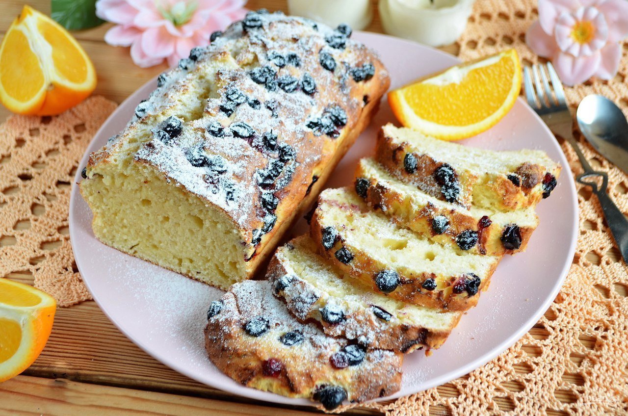 Домашний кекс с творогом