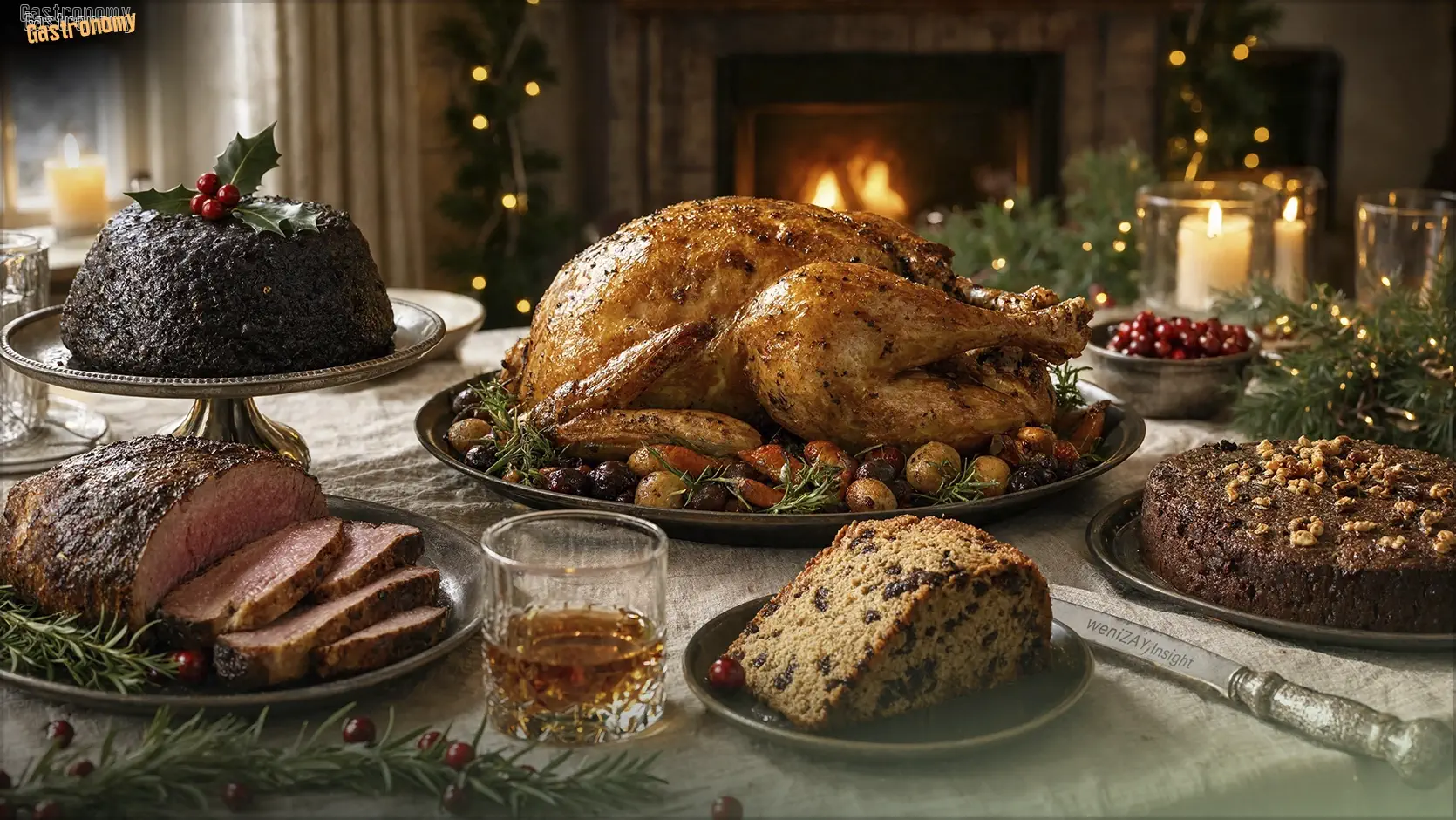 Nollaig: The Irish Christmas Table, Dish by Dish Irish Christmas table: spiced beef, pudding, barmbrack, goose, whiskey