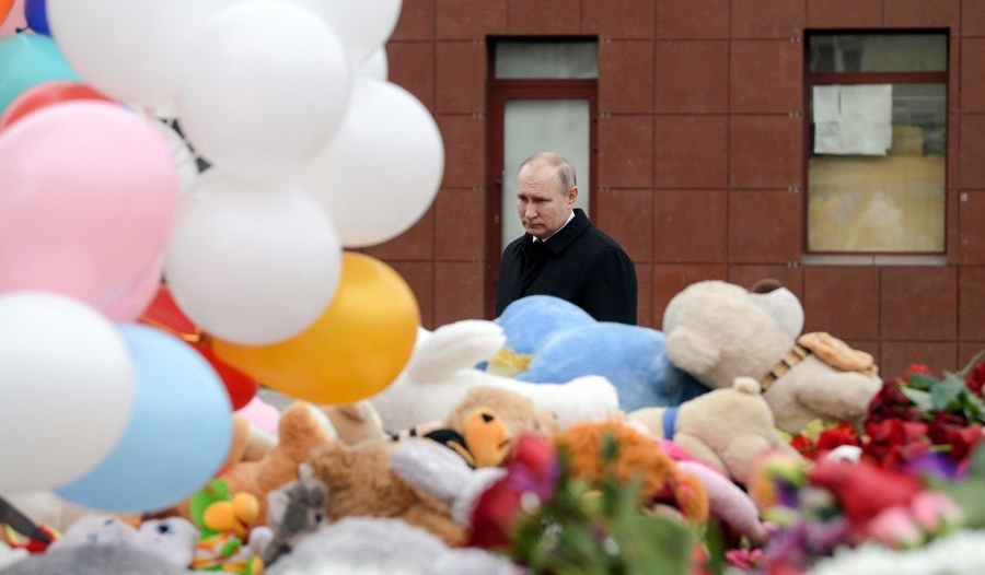 Путин назвал причину пожара в Кемерово