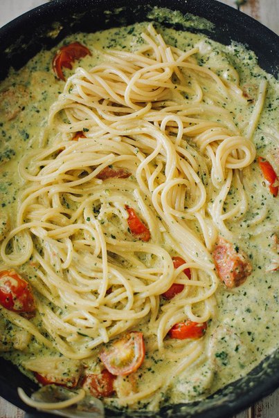 Паста с креветками