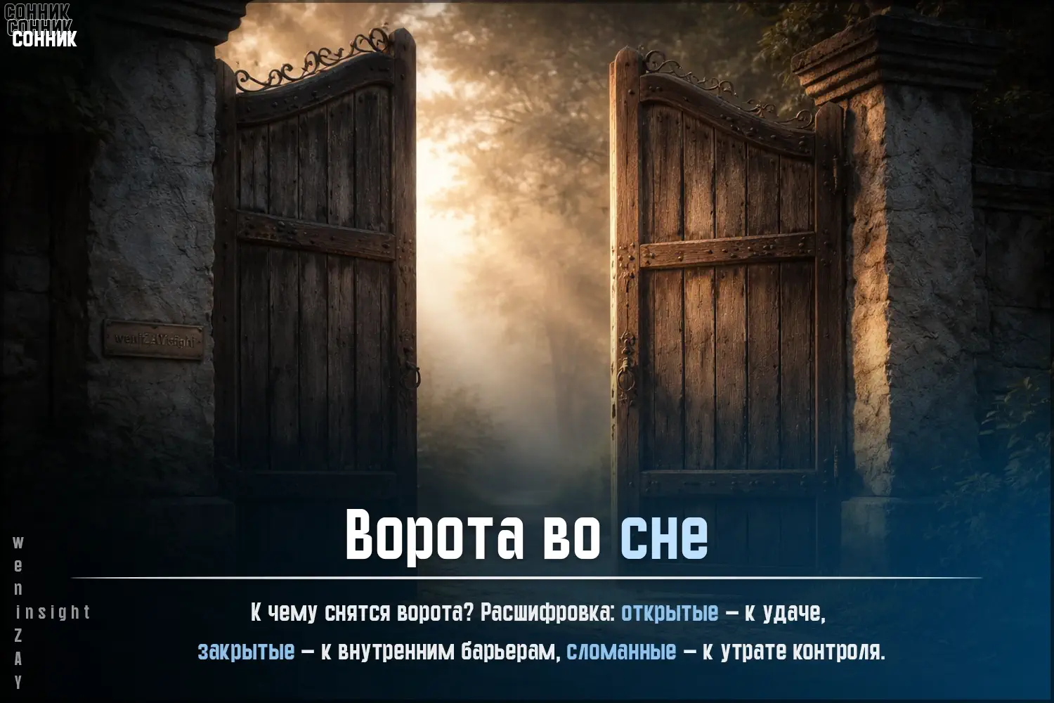 К чему снятся ворота? Глубинное толкование сна по соннику