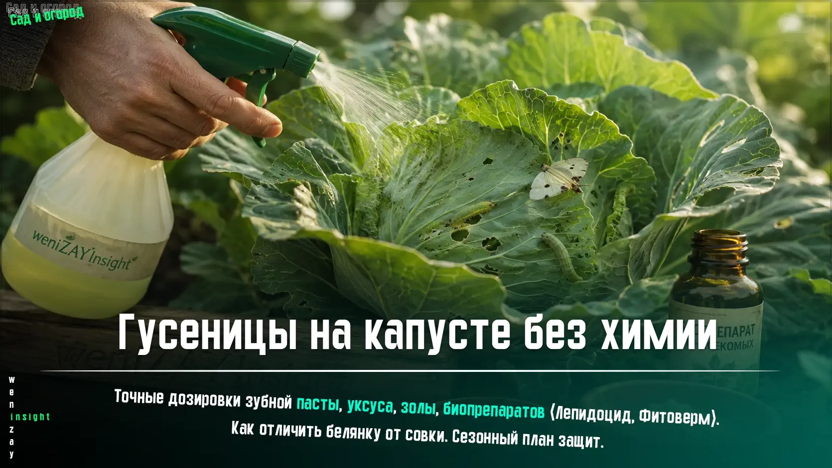 гусеницы на капусте борьба без химии Обработка капусты от гусениц капустной белянки биопрепаратом без химии