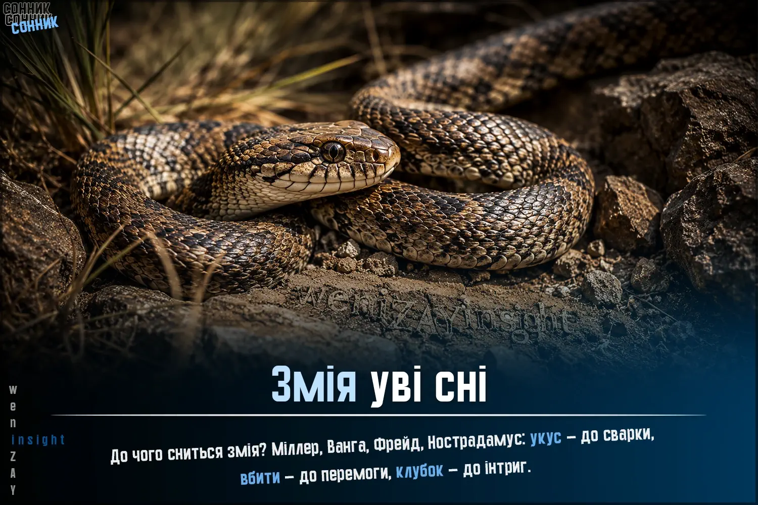 Сонник Змія – детальне пояснення