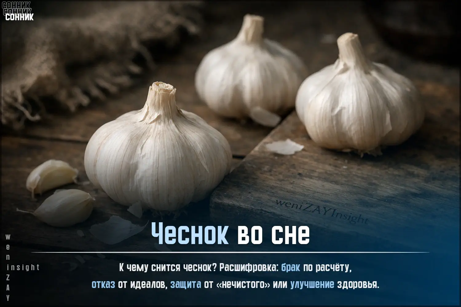 Головка чеснока на деревянной доске при рассеянном утреннем свете — метафора простой, но мощной защиты, которая уже внутри вас.