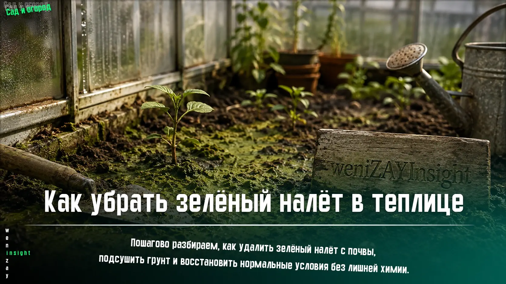 Удаление зелёного налёта с почвы в теплице Зелёный налёт на поверхности грунта в теплице